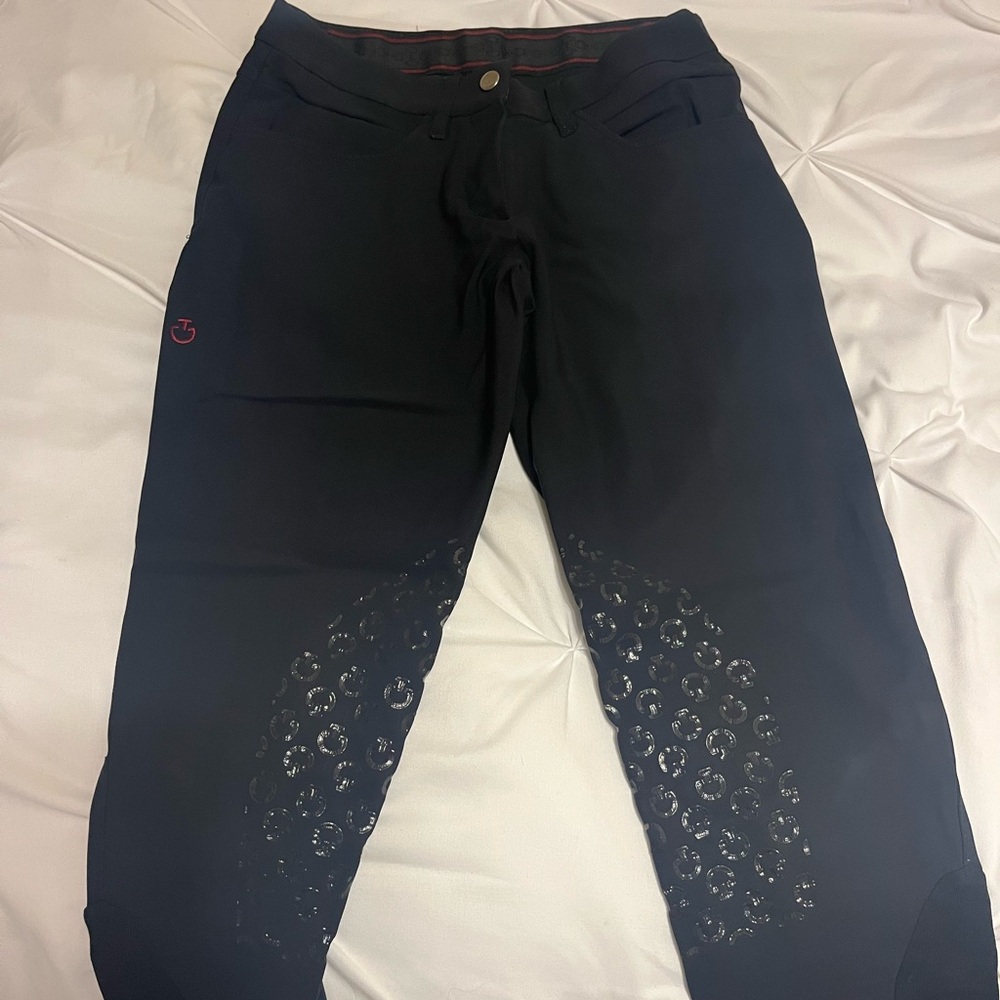 Cavalleria Toscana black knee patch breeches